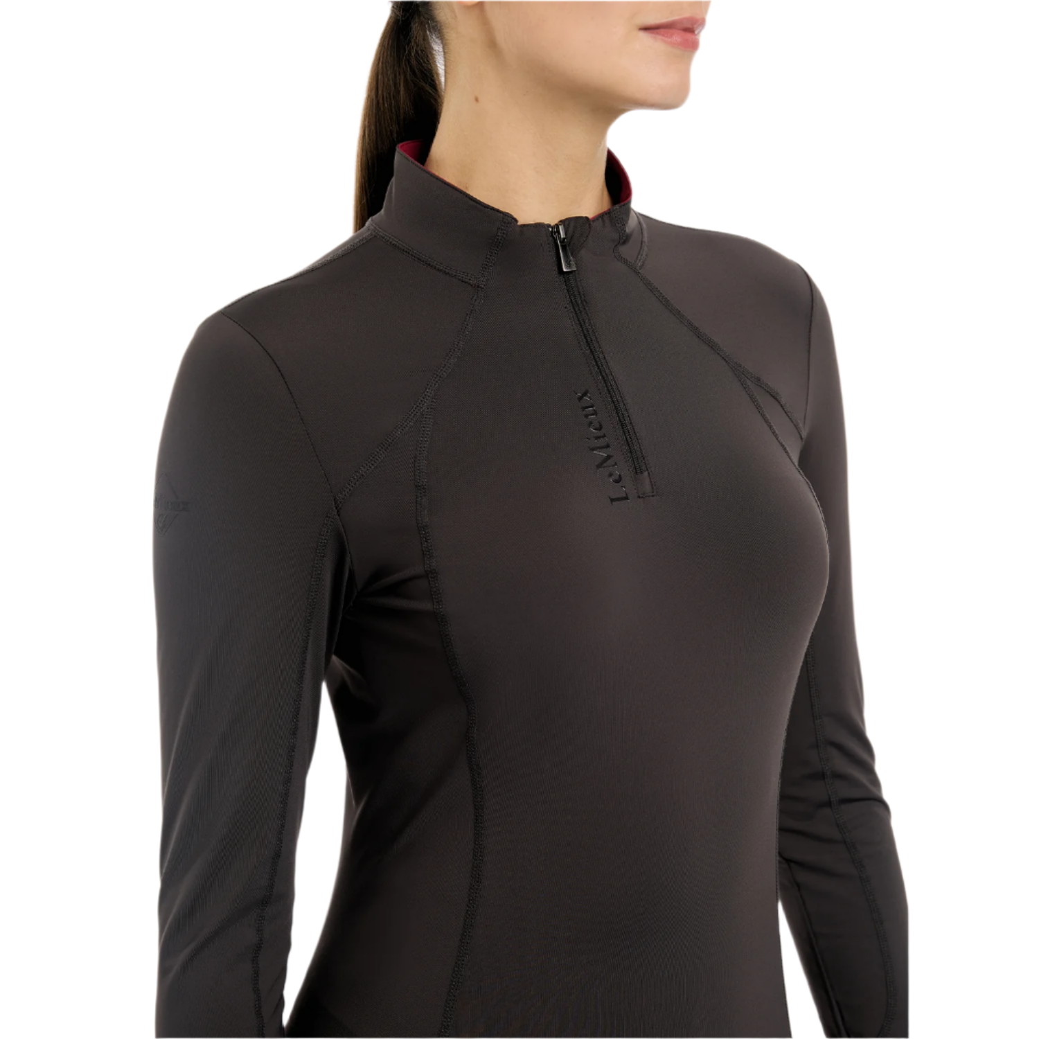 LeMieux Ladies Long Sleeve Classic Base Layer, Cinder