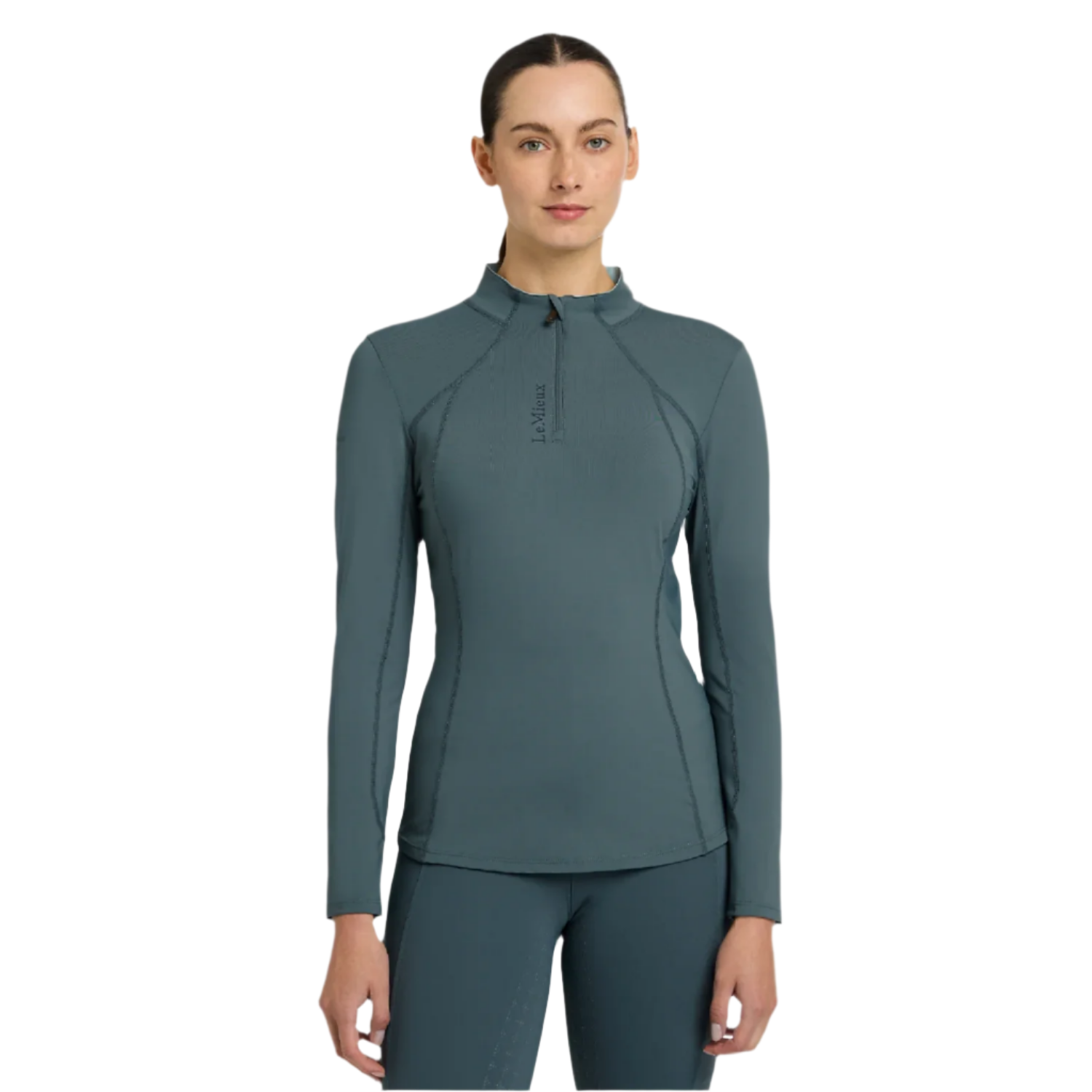 LeMieux Ladies Long Sleeve Classic Base Layer, Petrol