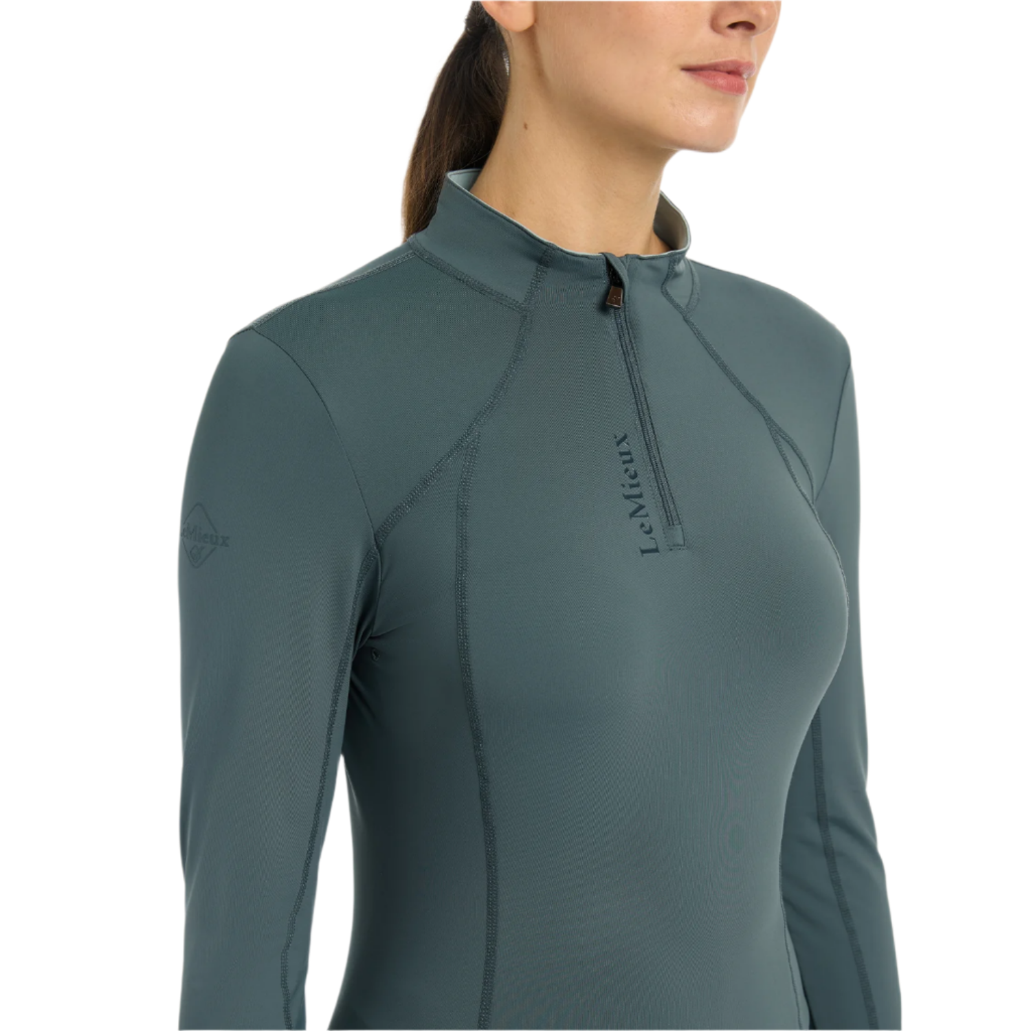 LeMieux Ladies Long Sleeve Classic Base Layer, Petrol