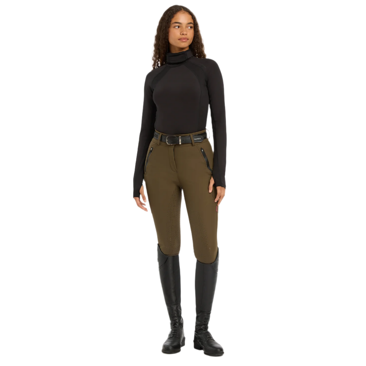 LeMieux Sara Snood Ladies Long Sleeve Base Layer, Black