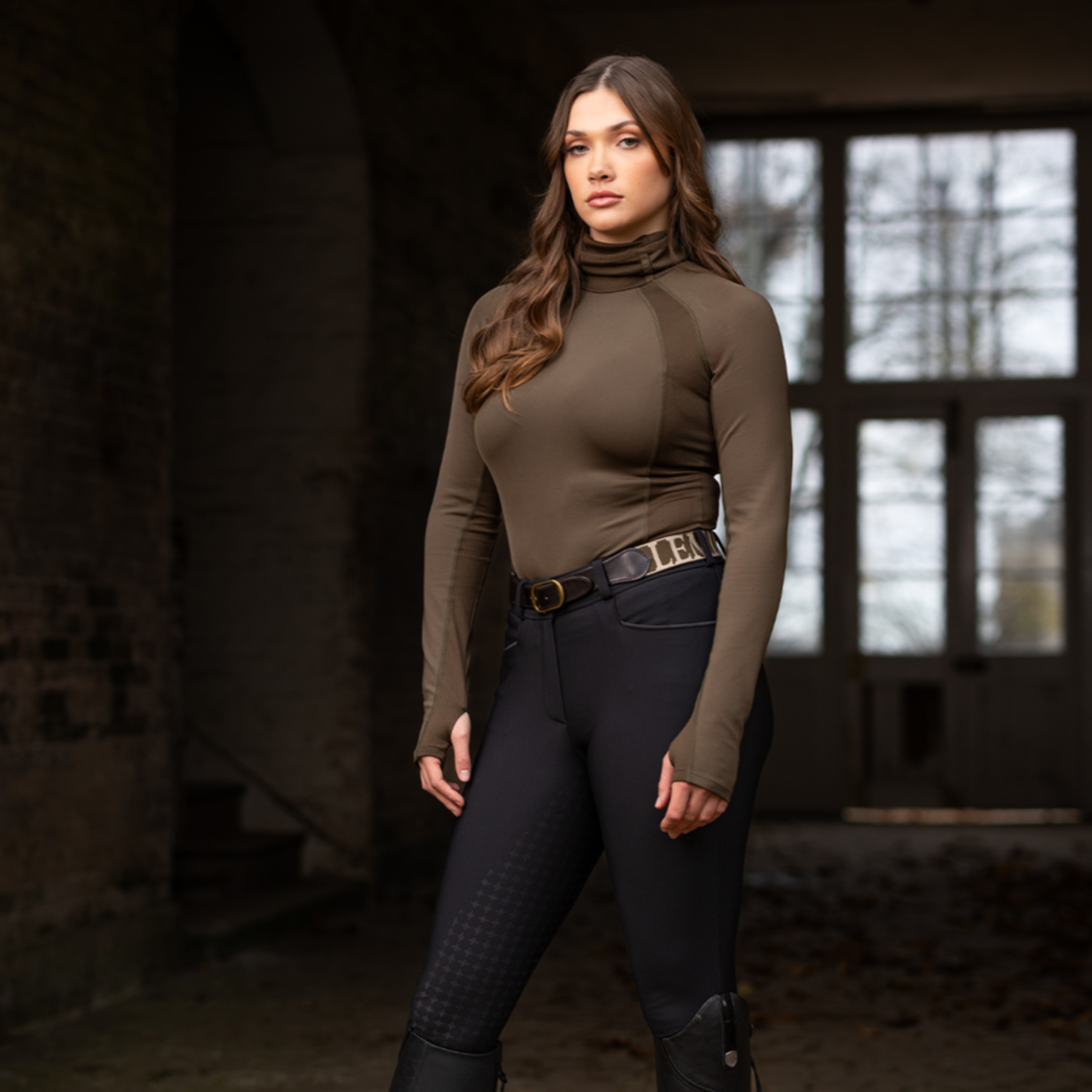 LeMieux Sara Snood Ladies Long Sleeve Base Layer, Alpine