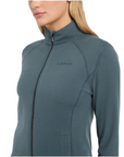 LeMieux Faye Ladies Long Sleeve Full Zip Sweatshirt, Petrol