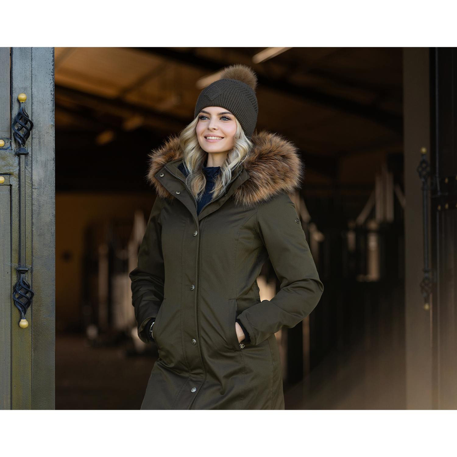 LeMieux Anya Ladies Waterproof Riding Coat, Alpine