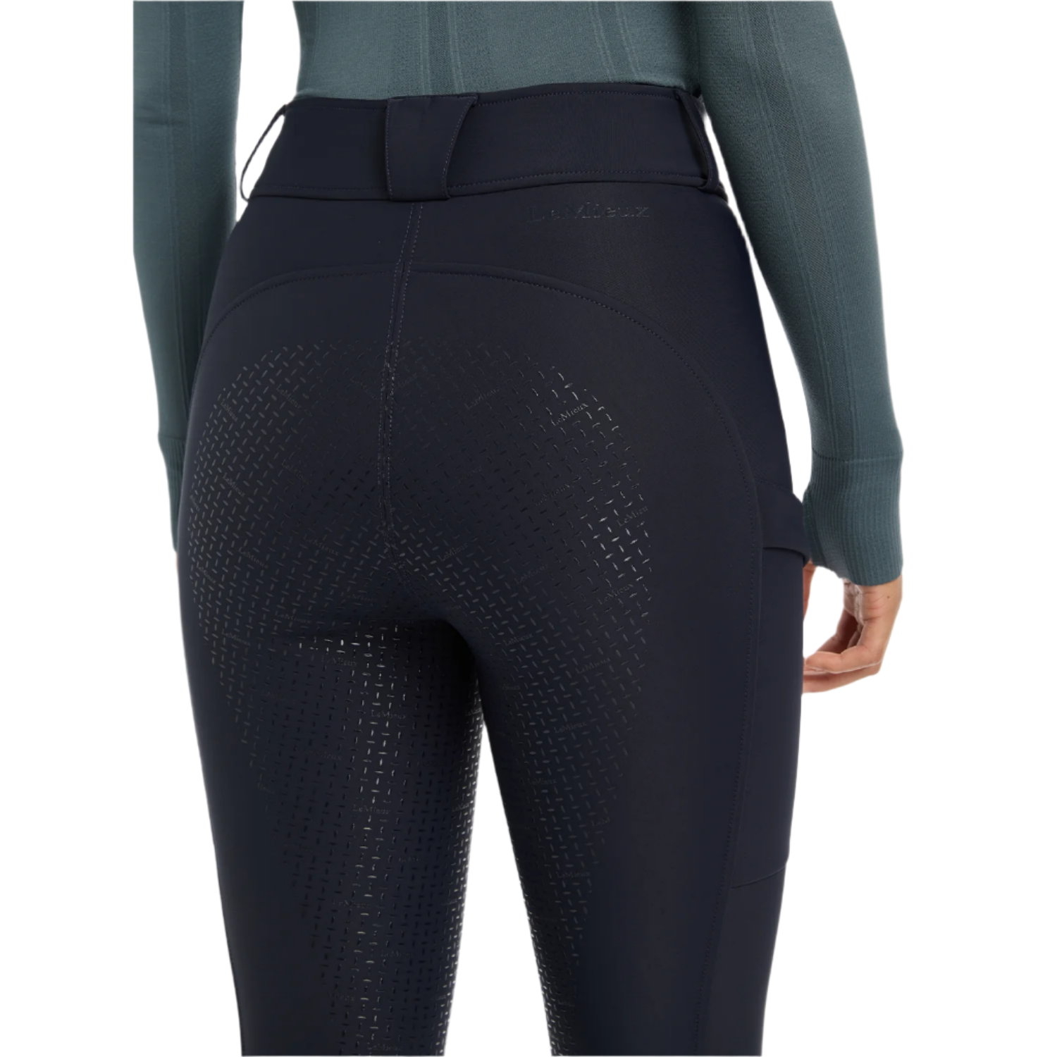 LeMieux Ladies Drytex Waterproof Full Grip Breeches, Navy