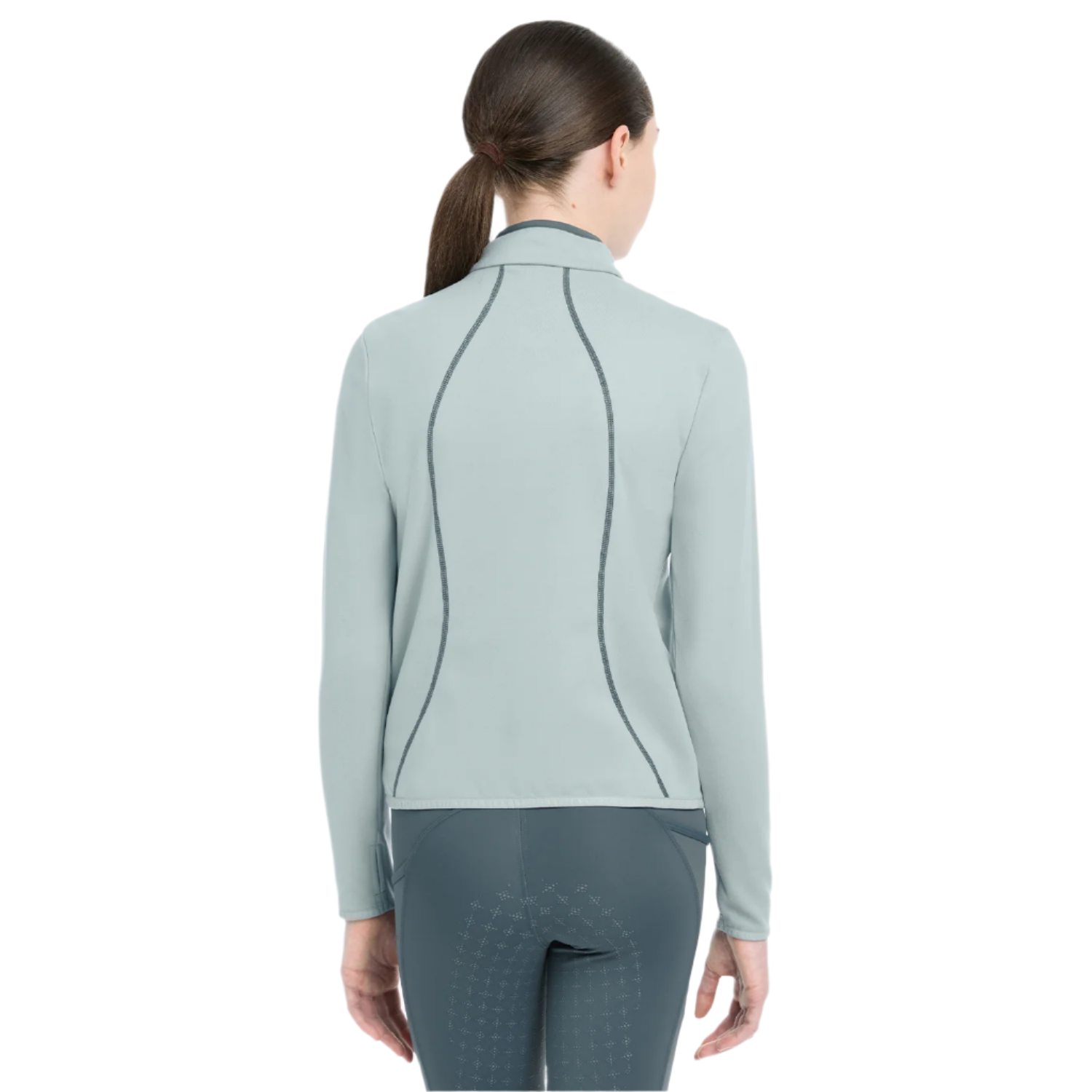 LeMieux Felicity Young Rider Fleece Zip Up Sweatshirt, Glacier