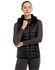 LeMieux Tilly Ladies Hooded Puffer Vest, Black