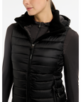 LeMieux Tilly Ladies Hooded Puffer Vest, Black