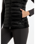 LeMieux Tilly Ladies Hooded Puffer Vest, Black