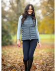 LeMieux Tilly Ladies Hooded Puffer Vest, Petrol