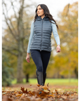 LeMieux Tilly Ladies Hooded Puffer Vest, Petrol