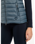 LeMieux Tilly Ladies Hooded Puffer Vest, Petrol