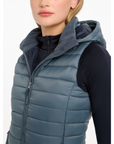 LeMieux Tilly Ladies Hooded Puffer Vest, Petrol