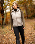 LeMieux Tilly Ladies Hooded Puffer Vest, Ash