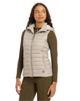 LeMieux Tilly Ladies Hooded Puffer Vest, Ash