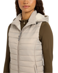 LeMieux Tilly Ladies Hooded Puffer Vest, Ash