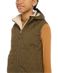 LeMieux Eloise Young Rider Reversible Winter Vest, Alpine