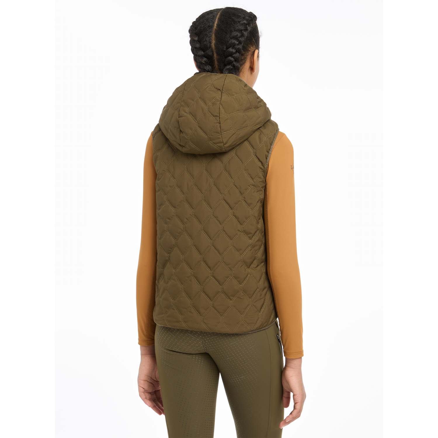 LeMieux Eloise Young Rider Reversible Winter Vest, Alpine