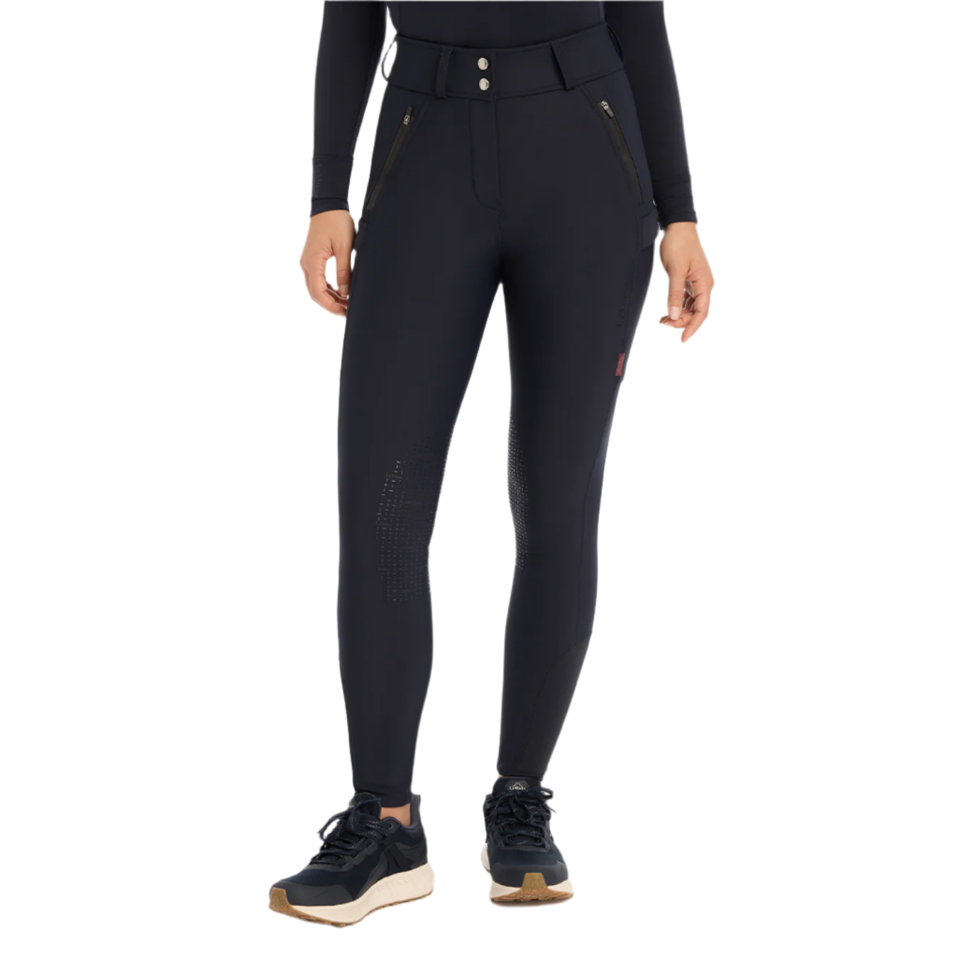 LeMieux Ladies Drytex Waterproof Knee Grip Breeches, Navy