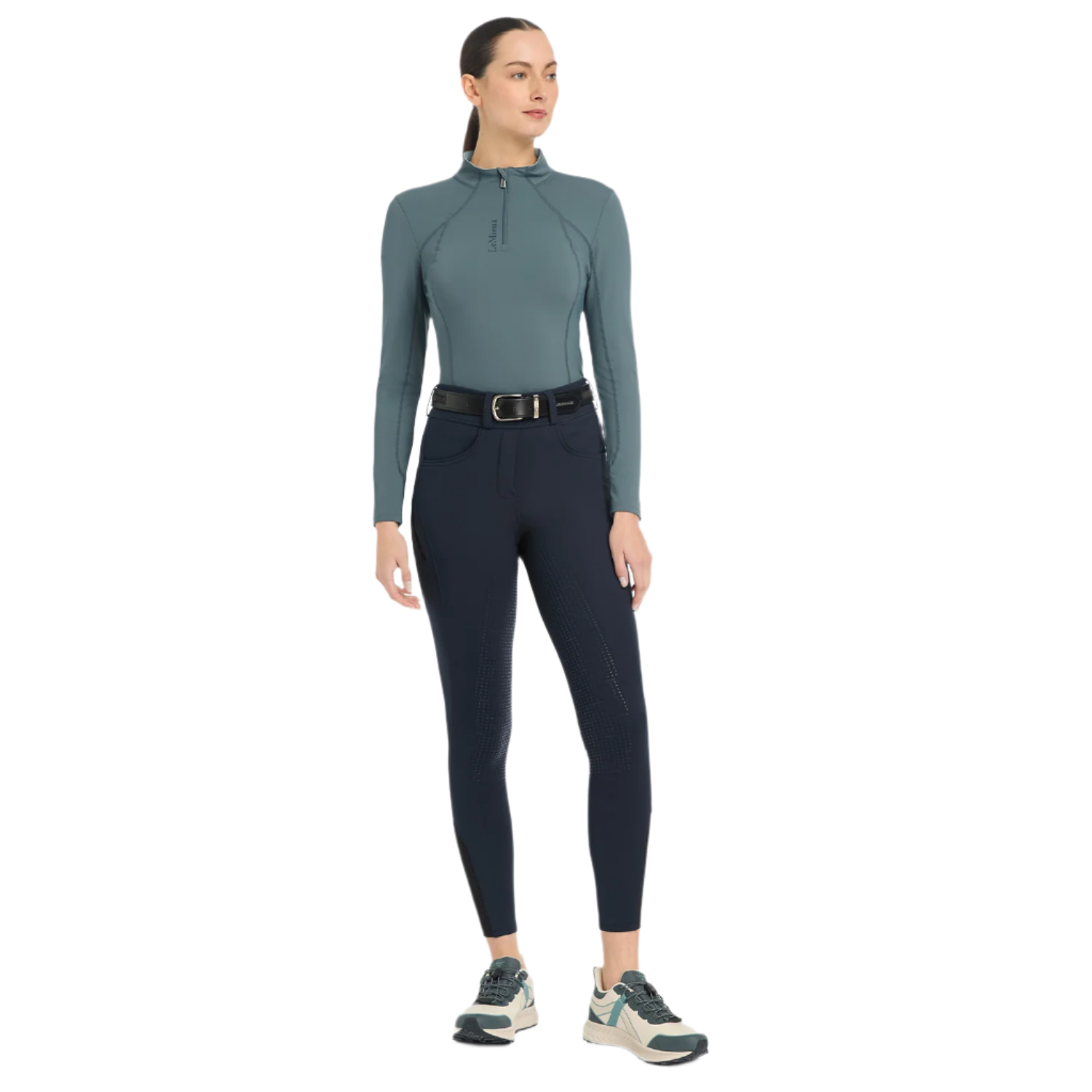 LeMieux Ladies Long Sleeve Classic Base Layer, Petrol