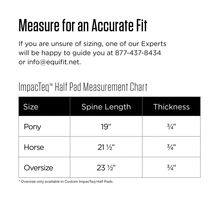 EquiFit Half Pad ImpacTeq Thin Shimmable, Brown