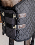 Kentucky Horsewear Chest Expanded Quilted with Vegan Sheepskin, Black