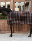 Kentucky Horsewear Fleece Rug Heavy, Check Printing Brown