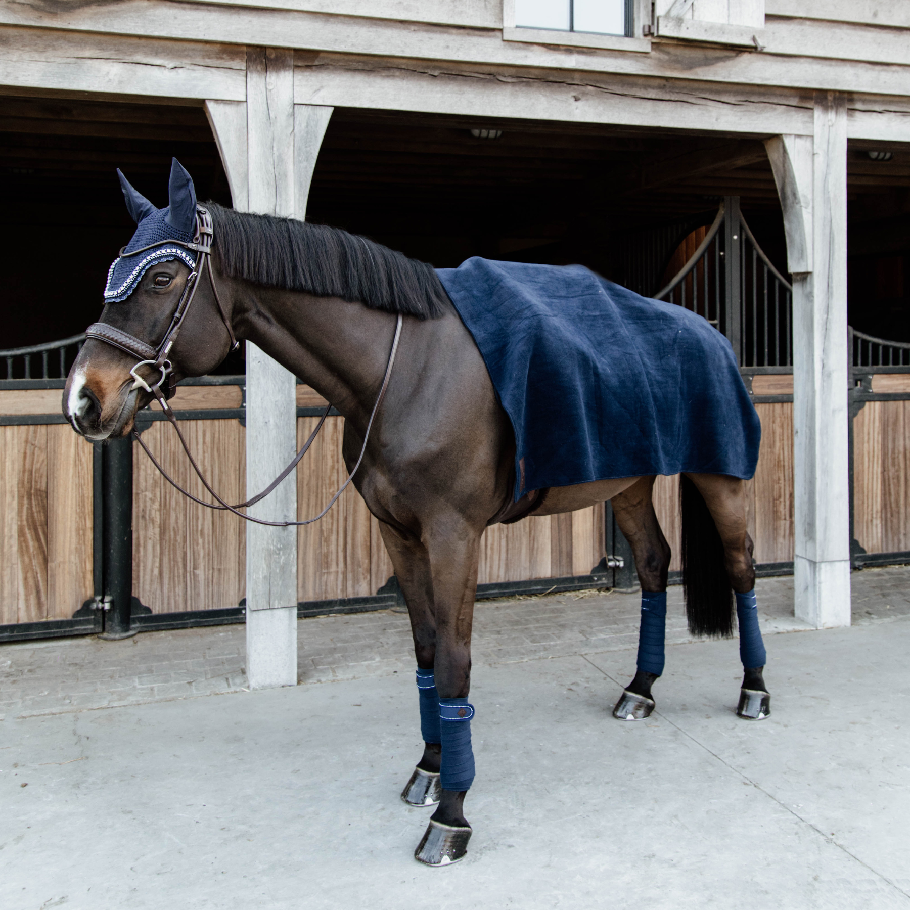 Kentucky Horsewear Heavy Fleece Rug Square, Navy