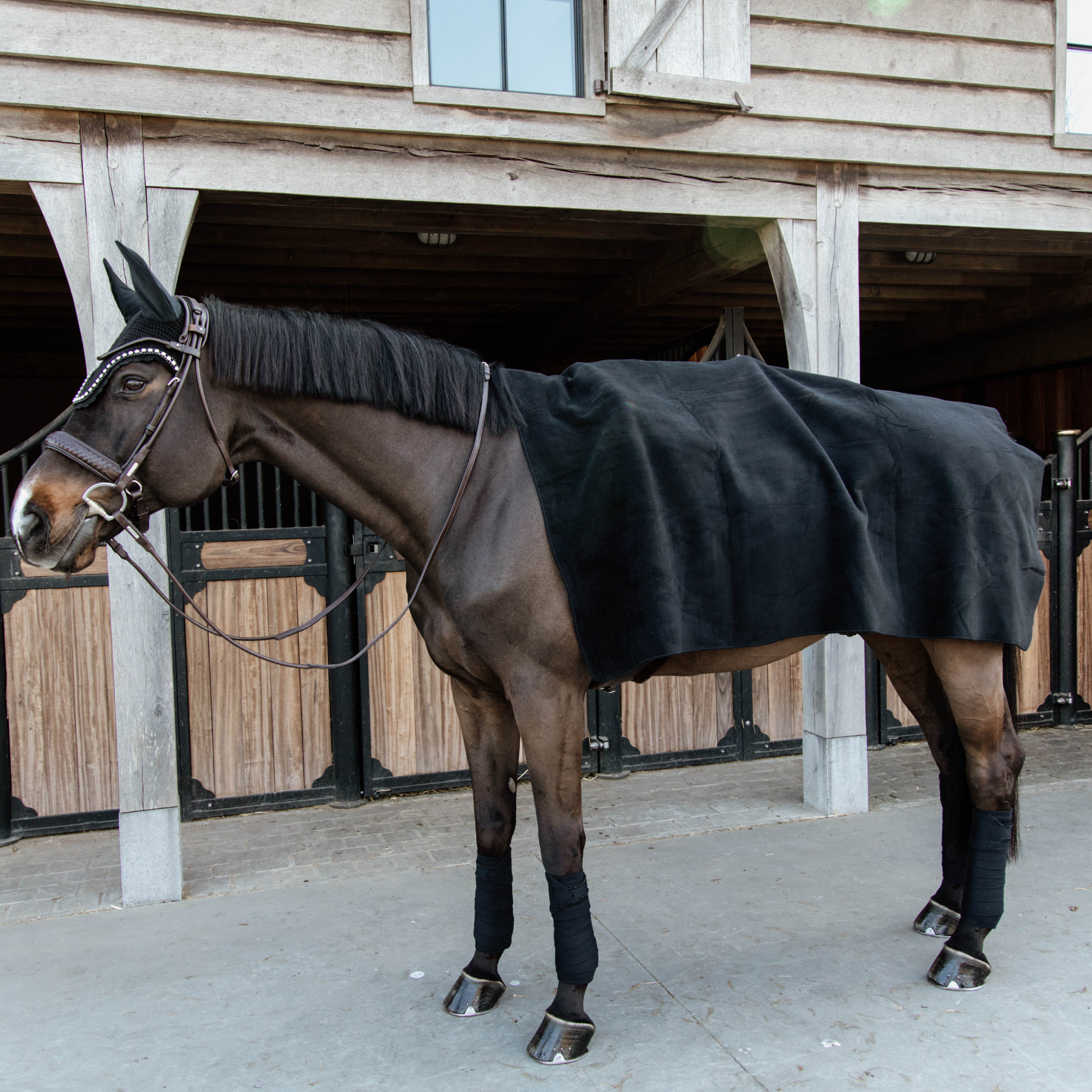 Kentucky Horsewear Heavy Fleece Rug Square, Black