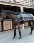 Kentucky Horsewear Heavy Fleece Rug Square Stripes, Black/Grey