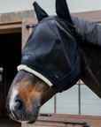 Kentucky Horsewear Fly Mask Skin Friendly With Ears, Black