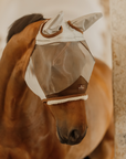 Kentucky Horsewear Fly Mask Skin Friendly With Ears, Silver