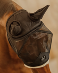 Kentucky Horsewear Fly Mask Skin Friendly With Ears, Black