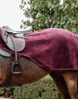 Kentucky Horsewear Riding Rug Heavy Fleece, Burgundy