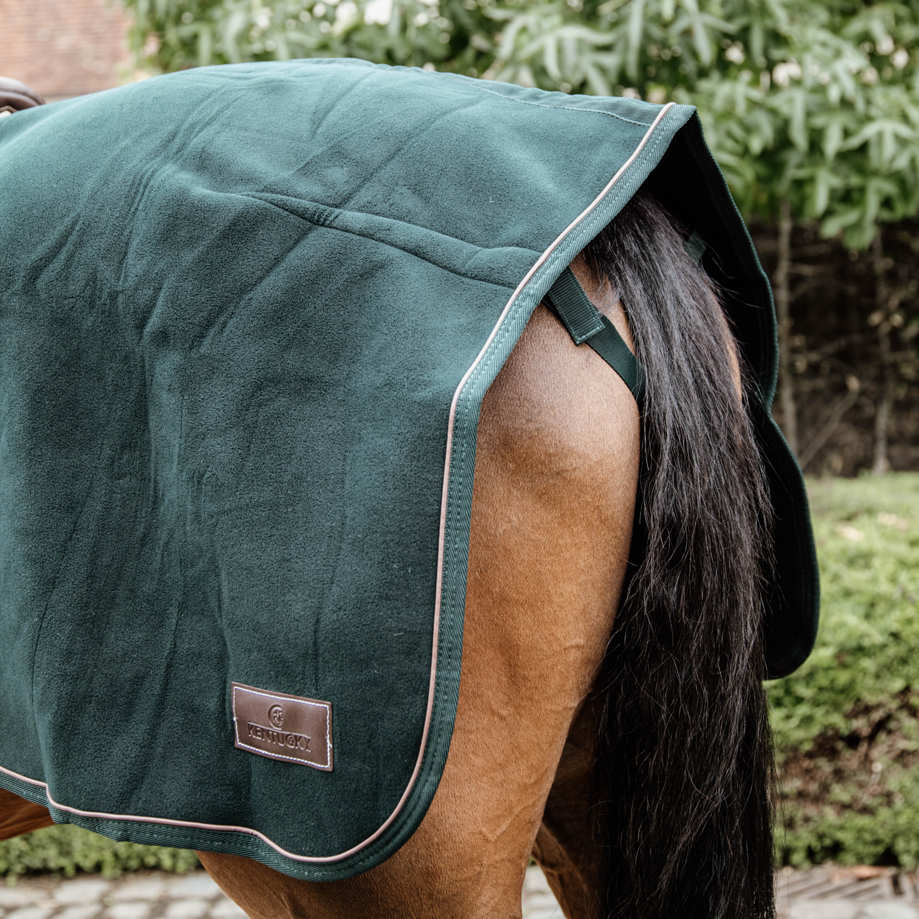 Kentucky Horsewear Riding Rug Heavy Fleece, Pine Green