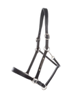 Kavalkade Bennett Leather Halter, Black with Silver