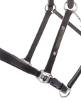 Kavalkade Bennett Leather Halter, Black with Silver