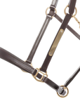 Kavalkade Bennett Leather Halter, Brown with Brass
