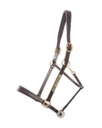 Kavalkade Bennett Leather Halter, Brown with Brass