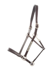 Kavalkade Bennett Leather Halter, Brown with Silver