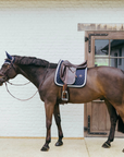 Kentucky Horsewear Dressage Saddle Pad with Plaited Cord, Navy