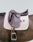 Kentucky Horsewear Dressage Saddle Pad with Plaited Cord, Soft Rose