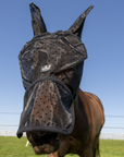 Kentucky Horsewear Fly Mask Heart with Ears and Nose, Black