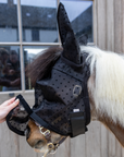 Kentucky Horsewear Fly Mask Heart with Ears and Nose, Black