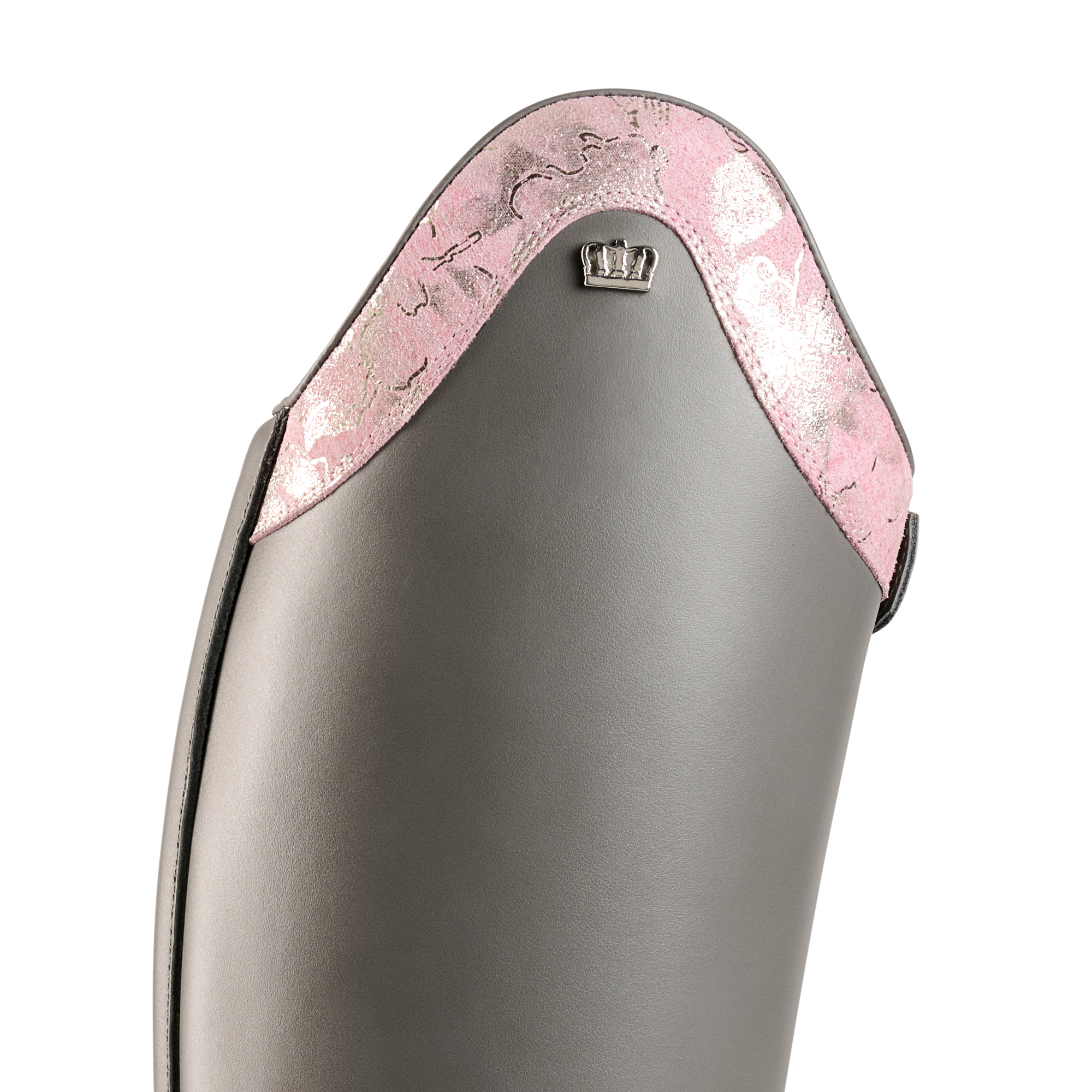 Kingsley Riding Boot Dressage Lexington, Gray/Pink 37.5 MC S