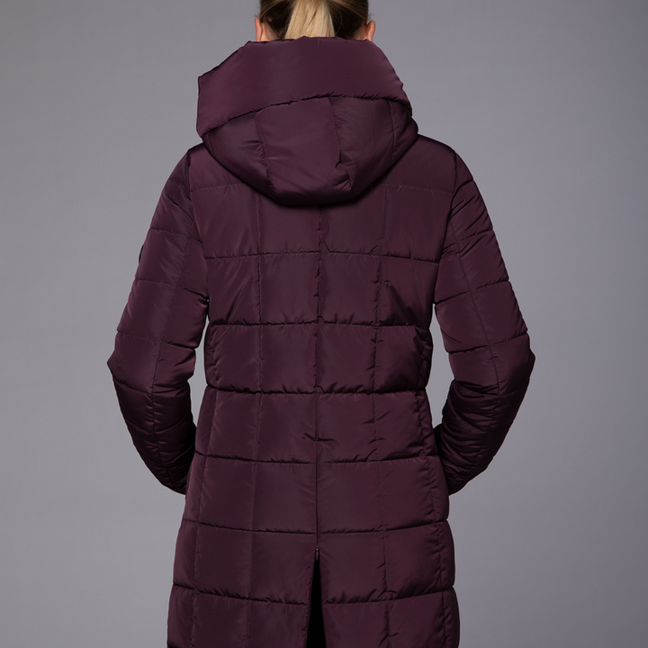 Schockemohle SPKyra Ladies Long Winter Coat, Deep Mauve