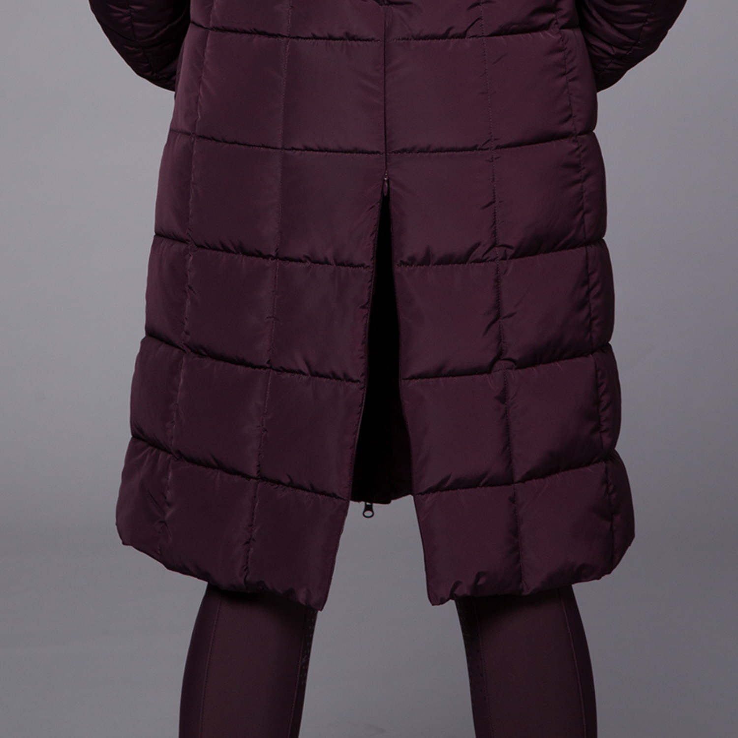 Schockemohle SPKyra Ladies Long Winter Coat, Deep Mauve