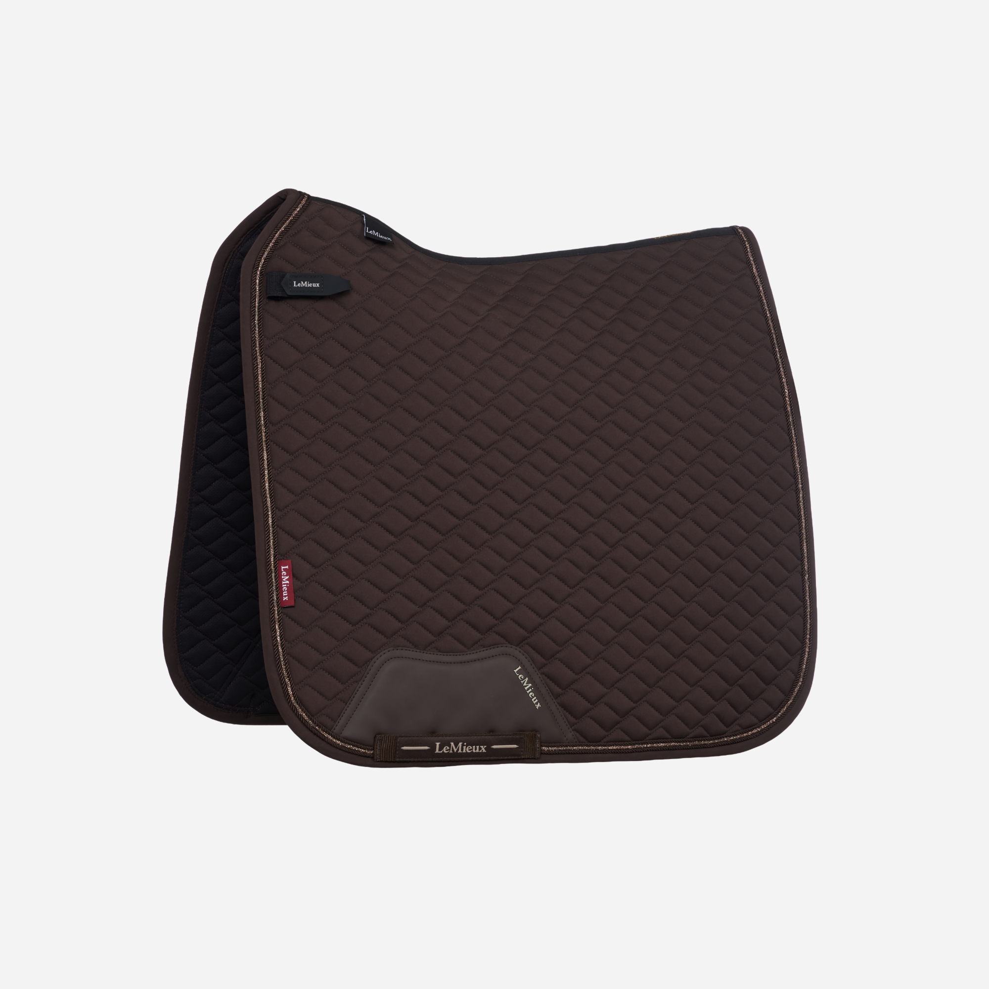 LeMieux Brilliance Dressage Saddle Pad, Espresso