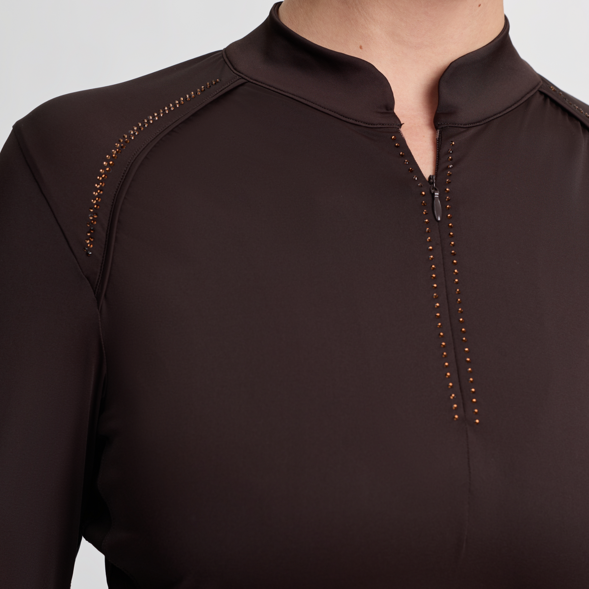 LeMieux Brilliance Heyden Ladies Lightweight Base Layer, Espresso