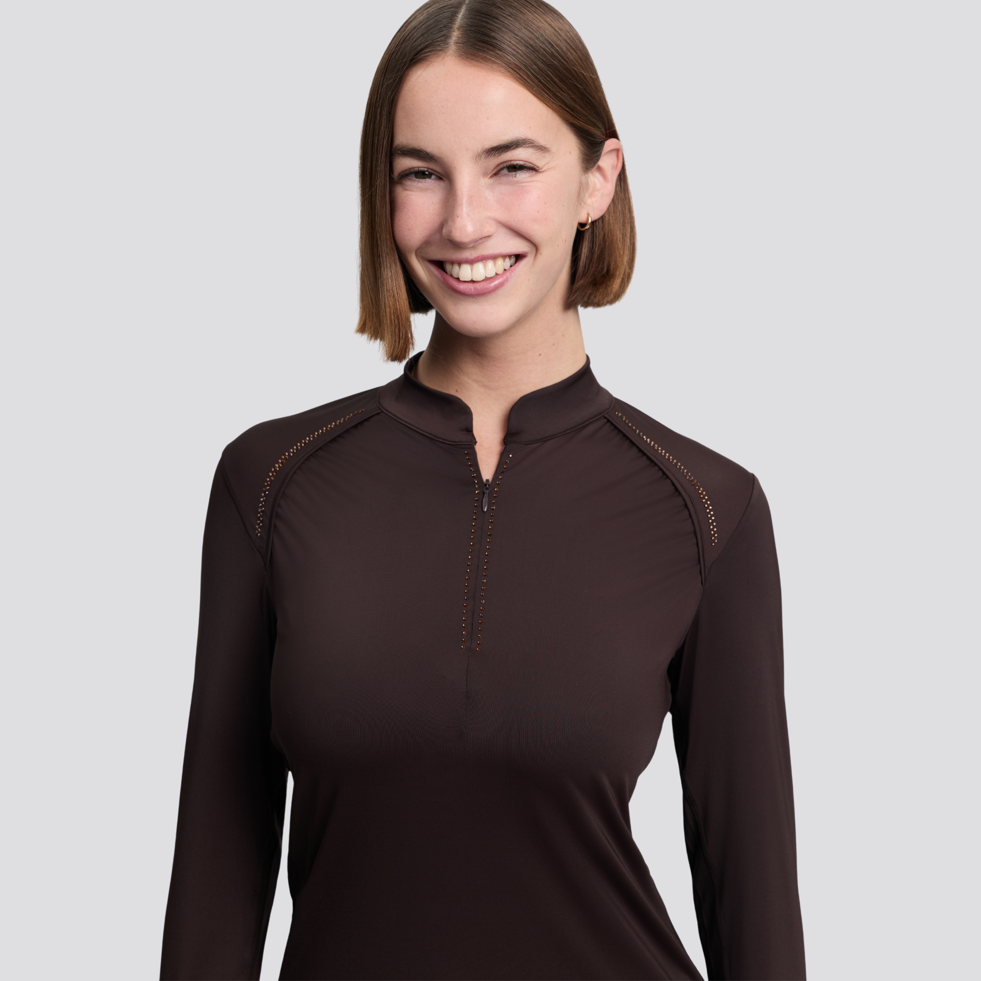 LeMieux Brilliance Heyden Ladies Lightweight Base Layer, Espresso
