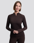 LeMieux Brilliance Heyden Ladies Lightweight Base Layer, Espresso